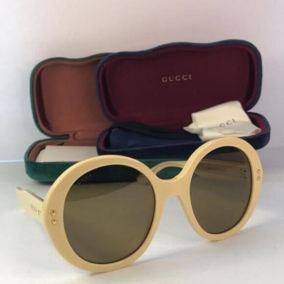 💯 Oginal New GUCCIGG1081S Round-Frame Acetate Sunglasses - Picture 6 of 12